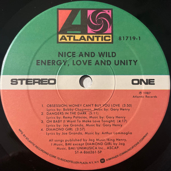 Nice And Wild* : Energy, Love And Unity (LP, Album)