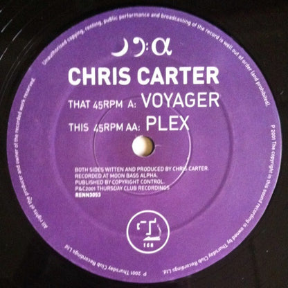 Chris Carter : Voyager / Plex (12")