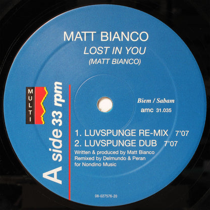 Matt Bianco : Lost In You (12")