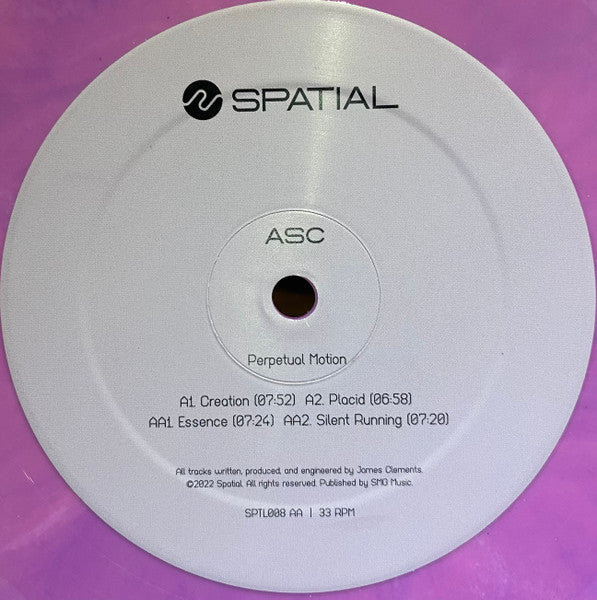 ASC : Perpetual Motion (12", EP, Pur)
