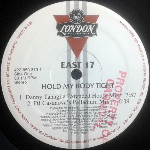 East 17 : Hold My Body Tight / Stay Another Day (12")