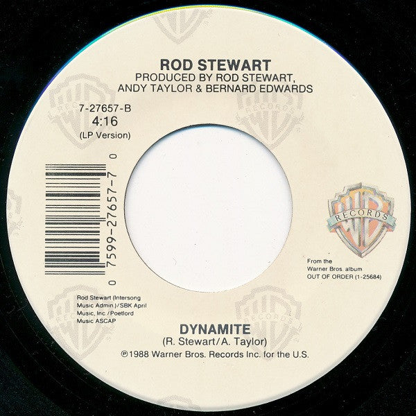 Rod Stewart : Crazy About Her (7", Single)