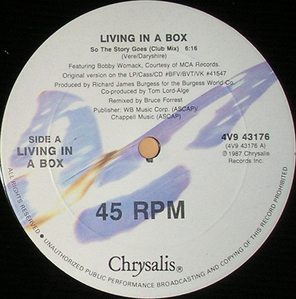 Living In A Box : So The Story Goes (12")
