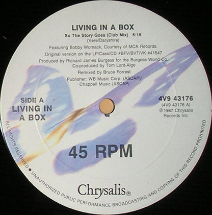Living In A Box : So The Story Goes (12")