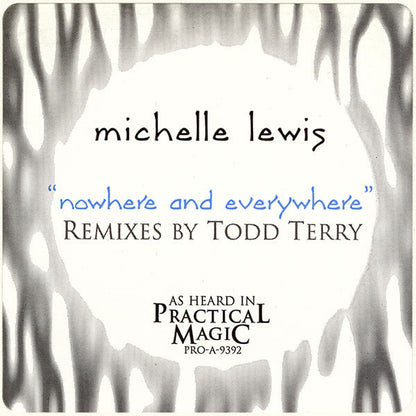 Michelle Lewis : Nowhere And Everywhere (12", Promo)