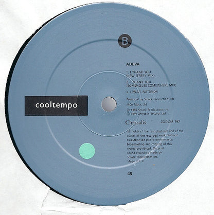 Adeva : I Thank You (The Smack Mixes) (12")