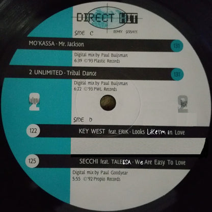 Various : Direct Hit Volume 2 (3x12", Comp, Promo)