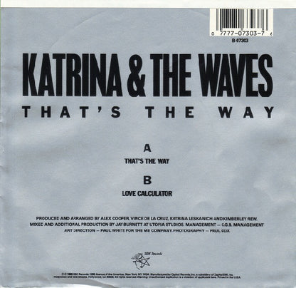 Katrina & The Waves* : That's The Way (7", Single)