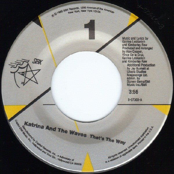 Katrina & The Waves* : That's The Way (7", Single)