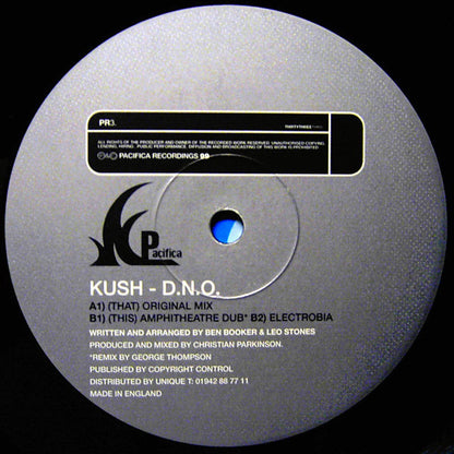 Kush (3) : D.N.O. (12")