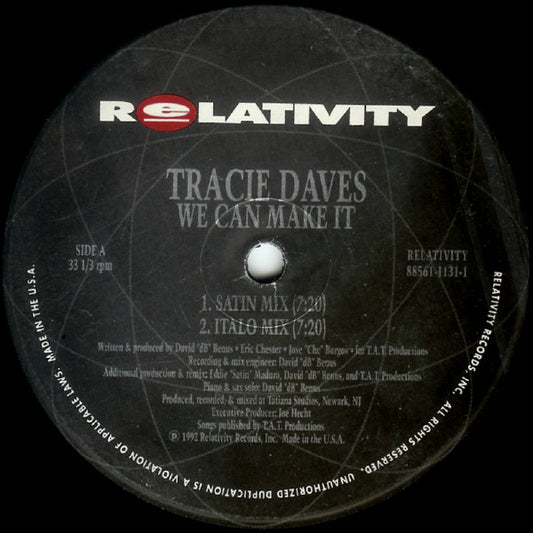 Tracie Daves : We Can Make It (12")