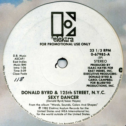 Donald Byrd & 125th Street, N.Y.C. : Sexy Dancer (12", Promo)