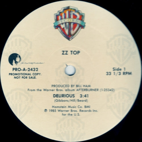 ZZ Top : Delirious (12", Promo)