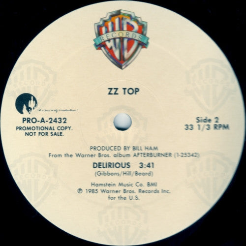 ZZ Top : Delirious (12", Promo)