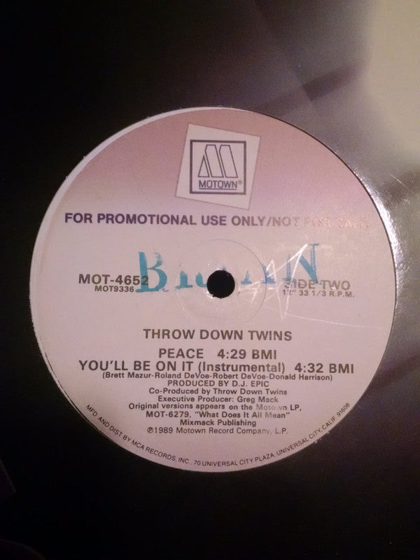 Throw Down Twins : You'll Be On It (12", Promo)