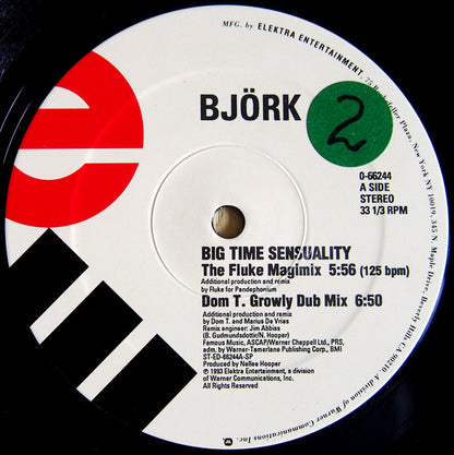 Björk : Big Time Sensuality (2x12", S/Edition)