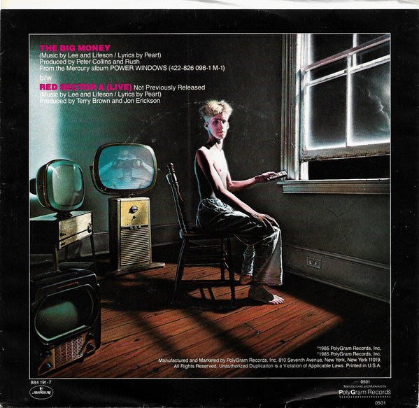 Rush : The Big Money (7", Single, Styrene, 19)
