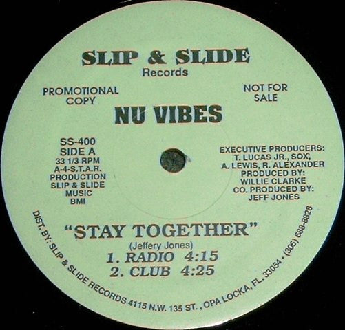 Nu Vibes : Stay Together (12", Promo)