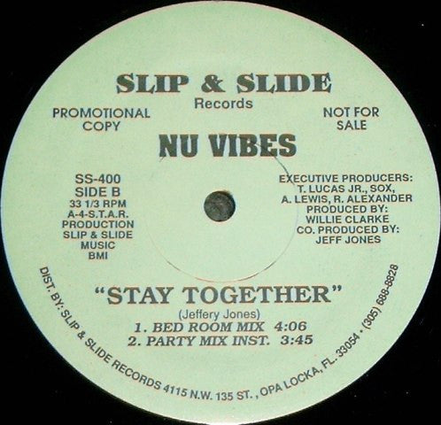 Nu Vibes : Stay Together (12", Promo)