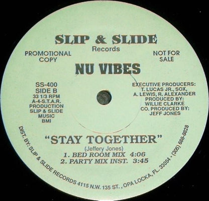 Nu Vibes : Stay Together (12", Promo)