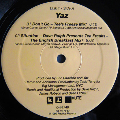 Yaz* : Don't Go / Situation (1999 Remixes) (2x12")