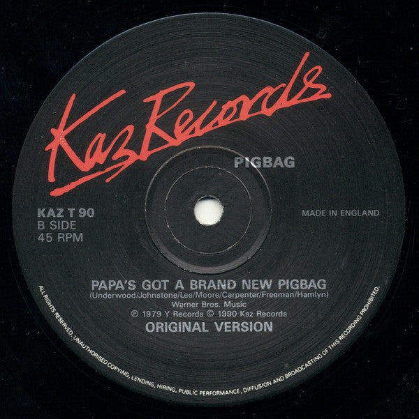 Drumfish / Pigbag : Papa '90 / Spirit / Papa's Got A Brand New Pigbag (12")