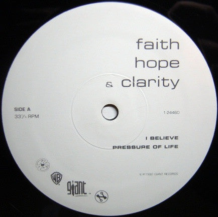 The Reese Project : Faith Hope & Clarity (2x12", Album)