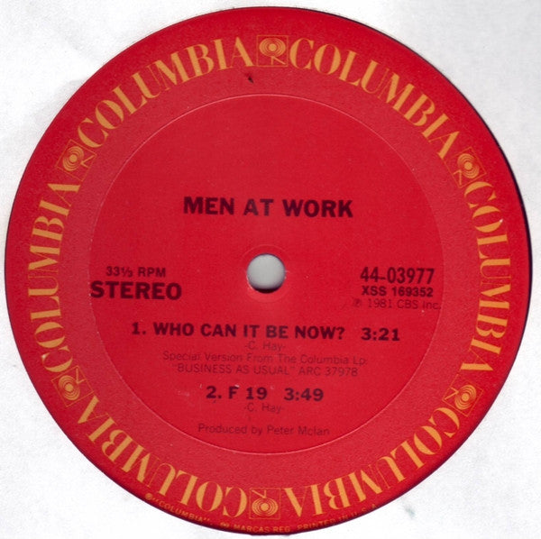 Men At Work : It's A Mistake (12", Single, RM)