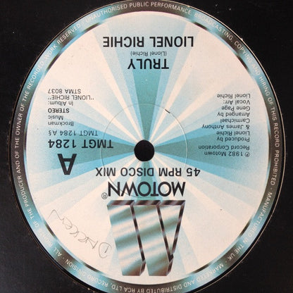 Lionel Richie : Truly (12")