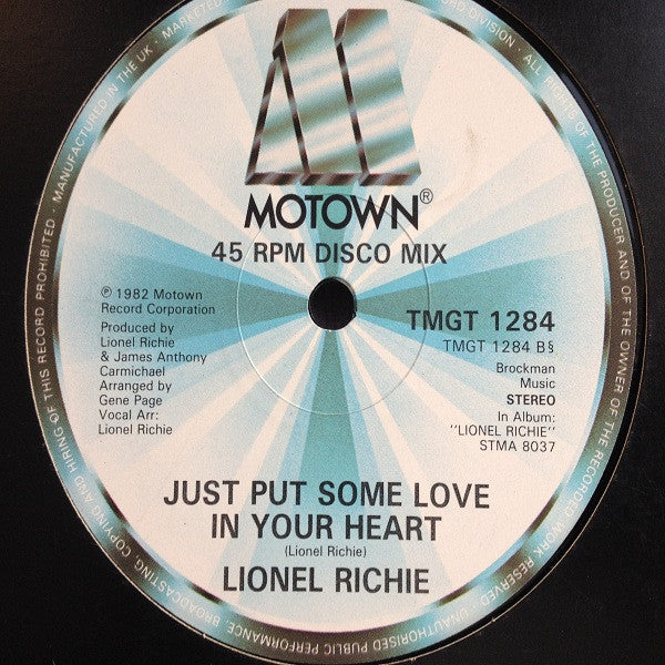 Lionel Richie : Truly (12")