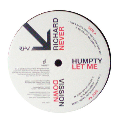 Richard Humpty Vission* : Never Let Me Down (12")