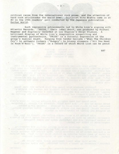 White Lion : Wait (12", Promo)