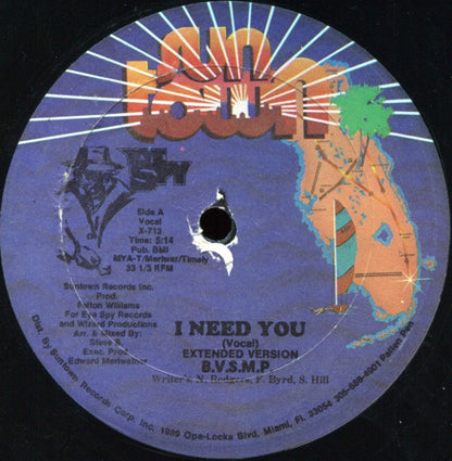 B.V.S.M.P. : I Need You (12")