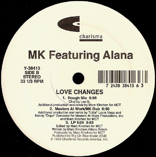 Marc Kinchen Featuring Alana : Love Changes (12")