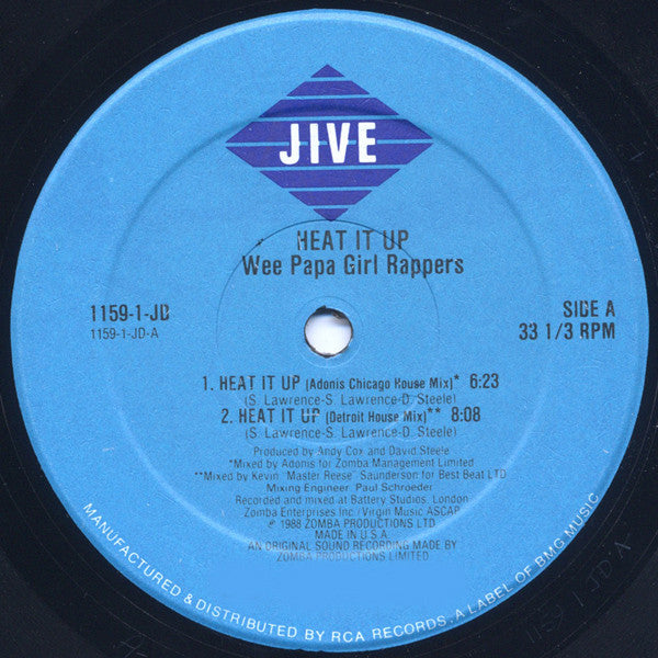 The Wee Papa Girl Rappers* : Heat It Up (12")