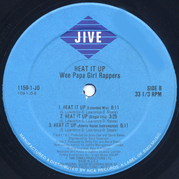 The Wee Papa Girl Rappers* : Heat It Up (12")