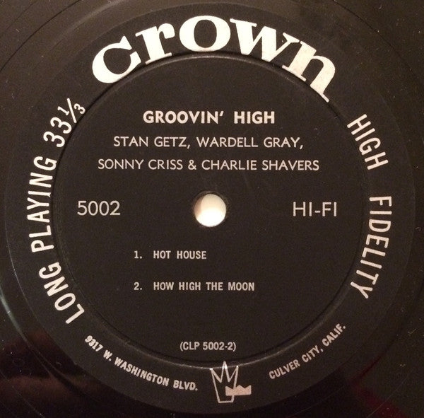 Stan Getz : Groovin' High (LP, Mono)