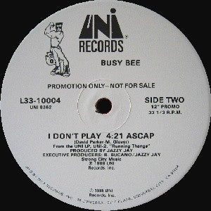 Busy Bee : Express / I Don't Play (12", Promo)