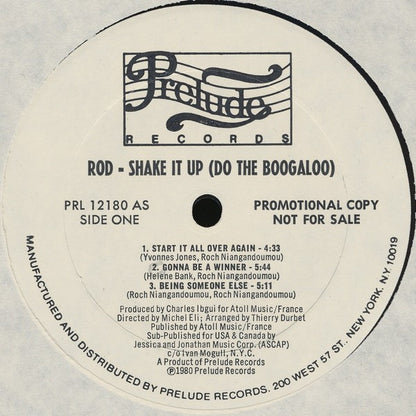 Rod : Shake It Up (Do The Boog-a-loo) (LP, Album, Promo)