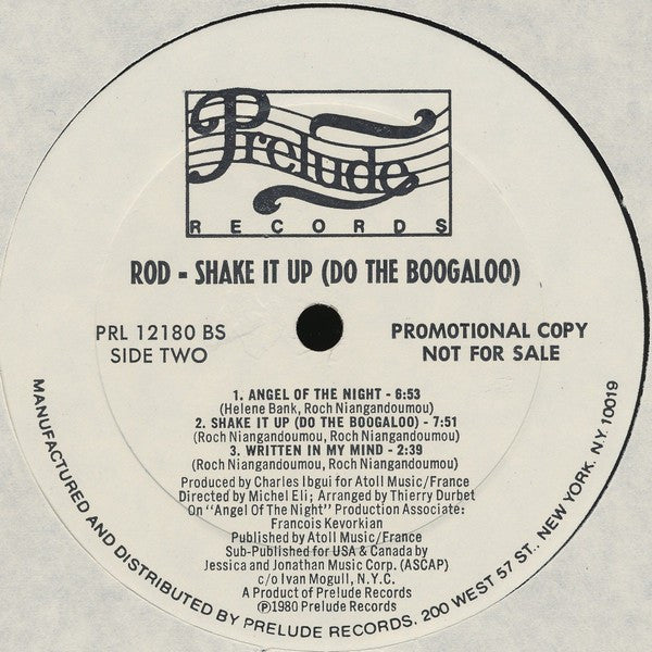 Rod : Shake It Up (Do The Boog-a-loo) (LP, Album, Promo)