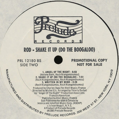 Rod : Shake It Up (Do The Boog-a-loo) (LP, Album, Promo)