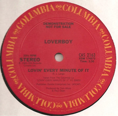 Loverboy : Lovin' Every Minute Of It (12", Single, Promo)