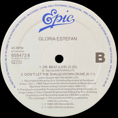 Gloria Estefan : Here We Are / Don't Let The Sun Go Down On Me (12", Single)