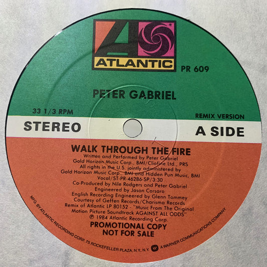 Peter Gabriel : Walk Through The Fire (12", Promo)
