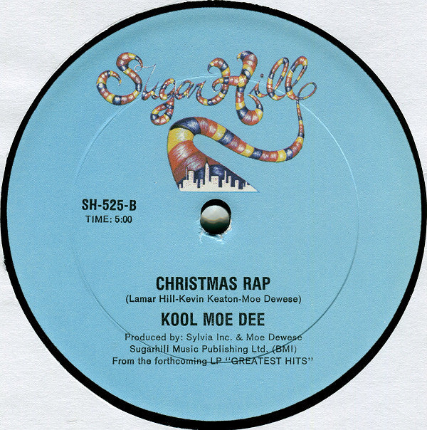 Kool Moe Dee : The Down Beat / Christmas Rap (12")