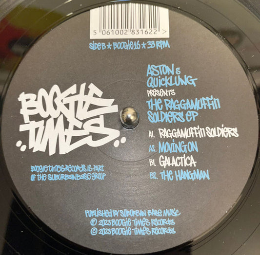 Aston* & Quicklung* : The Raggamuffin Soldiers EP  (12", EP)