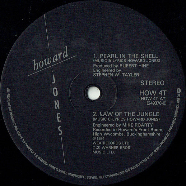 Howard Jones : Pearl In The Shell (12", Single)