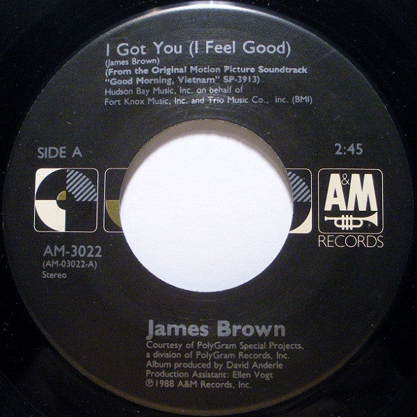 James Brown / Martha Reeves & The Vandellas : I Got You (I Feel Good) / Nowhere To Run (7", Single)