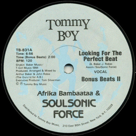 Afrika Bambaataa & Soulsonic Force : Looking For The Perfect Beat (12")