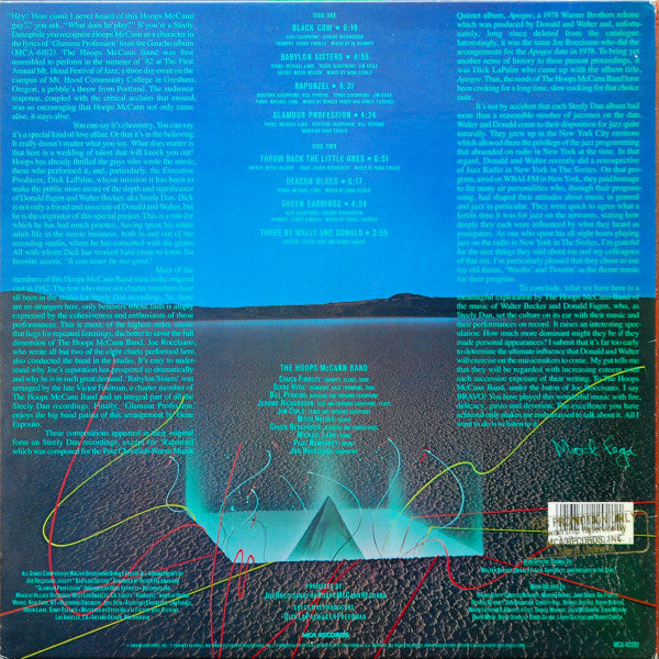 The Hoops McCann Band : Plays The Music Of Steely Dan (LP, Album, Pin)